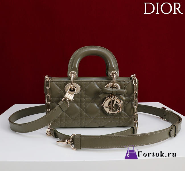 Fortok Dior Mini Lady D-joy Olive Green 19cm - 1