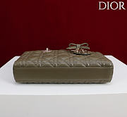 Fortok Dior Medium Lady D-Joy Bag Olive Green 26cm - 5