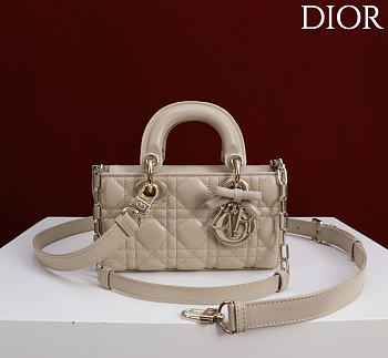 Fortok Dior Mini Lady D-Joy Bag Beige 19cm 