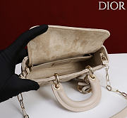 Fortok Dior Mini Lady D-Joy Bag Beige 19cm  - 5