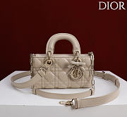 Fortok Dior Mini Lady D-Joy Bag Beige 19cm  - 4