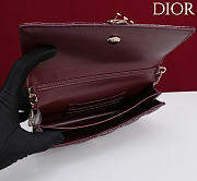 Fortok Dior My Dior Mini Bag Deep Cherry Red Patent 21cm*11.5*4cm - 4