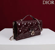 Fortok Dior My Dior Mini Bag Deep Cherry Red Patent 21cm*11.5*4cm - 3