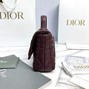 Fortok Dior My Tender Dior Top Handle Mini Bag Hermitage Red Macrocannage Lambskin 21 x 11.5 x 7cm - 3