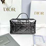 Fortok Dior My Tender Dior Top Handle Mini Bag Metallic Black 21 x 11.5 x 7cm - 2