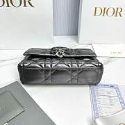 Fortok Dior My Tender Dior Top Handle Mini Bag Metallic Black 21 x 11.5 x 7cm - 3