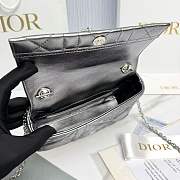 Fortok Dior My Tender Dior Top Handle Mini Bag Metallic Black 21 x 11.5 x 7cm - 5