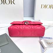 Fortok Dior My Tender Dior Top Handle Mini Bag Hot Pink Lambskin 21 x 11.5 x 7cm - 5