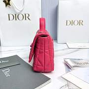 Fortok Dior My Tender Dior Top Handle Mini Bag Hot Pink Lambskin 21 x 11.5 x 7cm - 4
