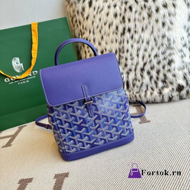 Fortok Goyard Alpin Mini Backpack Blue 19X9.5X23cm - 1