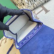 Fortok Goyard Alpin Mini Backpack Blue 19X9.5X23cm - 4