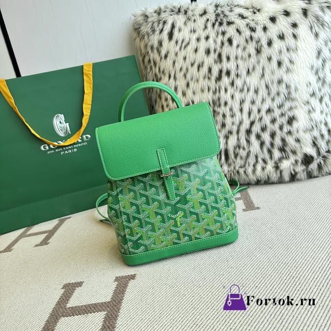 Fortok Goyard Alpin Mini Backpack Green 19X9.5X23cm - 1