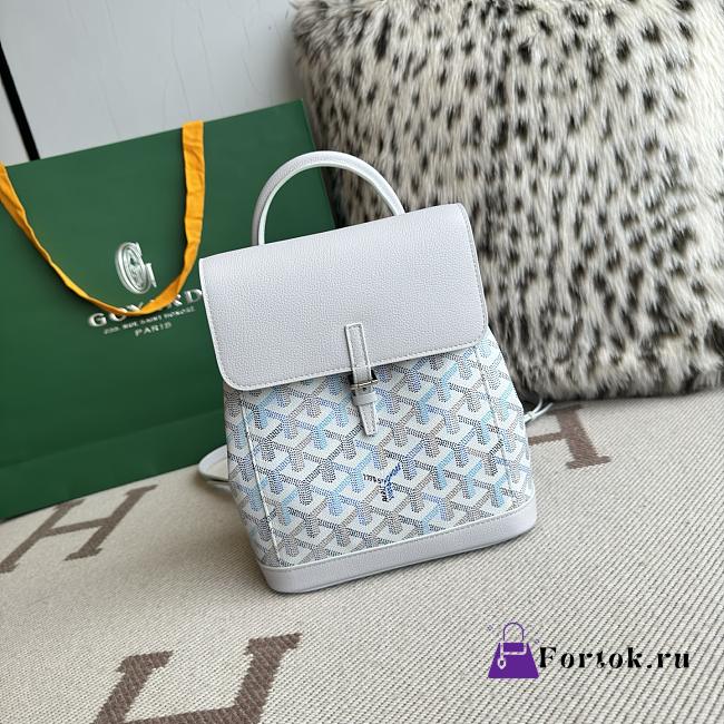 Fortok Goyard Alpin Mini Backpack White 19X9.5X23cm - 1