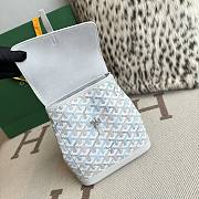 Fortok Goyard Alpin Mini Backpack White 19X9.5X23cm - 2