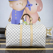 Fortok Louis Vuitton Damier Azur Keepall Bandoulière 45 Bag 45*20*27cm - 6