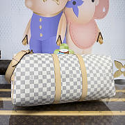 Fortok Louis Vuitton Damier Azur Keepall Bandoulière 45 Bag 45*20*27cm - 5