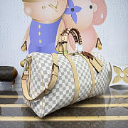 Fortok Louis Vuitton Damier Azur Keepall Bandoulière 45 Bag 45*20*27cm - 4