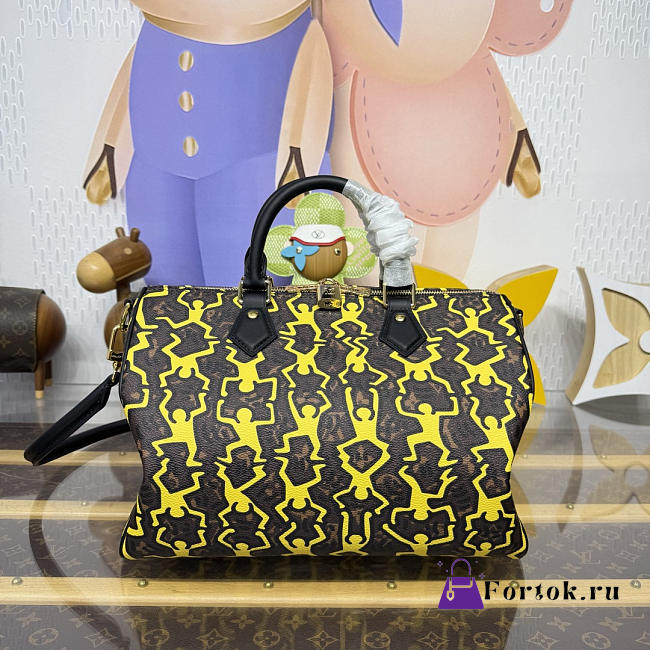 Fortok Louis Vuitton x Keith Haring Speedy 30 Cruise 2027 collection 30*17*21cm - 1
