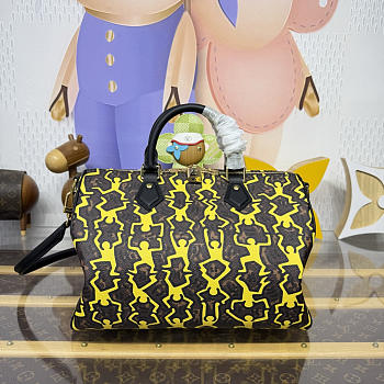 Fortok Louis Vuitton x Keith Haring Speedy 30 Cruise 2027 collection 30*17*21cm