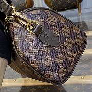 Fortok Louis Vuitton Speedy Bandoulière 20 Bag Brown Damier Ebene 20*13.5*11.5cm  - 3