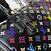 Fortok Louis Vuitton x Takashi Murakami Speedy Soft 30 Handbag Black Monogram Multicolore Canvas 30*17*21cm - 5