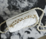 Fortok Chanel Clutch Chain Flap Bag AP3237 White Caviar 11.5x14.5x5.5cm  - 5