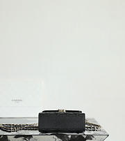 Fortok Chanel Clutch Chain Flap Bag AP3237 Black Caviar 11.5x14.5x5.5cm - 4