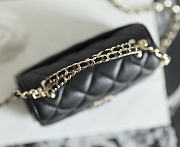 Fortok Chanel Clutch Chain Flap Bag AP3237 Black Caviar 11.5x14.5x5.5cm - 3