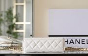 Fortok Chanel Small Kelly Shopper White 13x19x7cm - 5