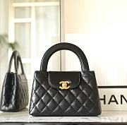 Fortok Chanel Small Kelly Shopper Black 13x19x7cm - 1