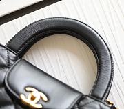 Fortok Chanel Small Kelly Shopper Black 13x19x7cm - 3