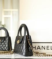Fortok Chanel Small Kelly Shopper Black 13x19x7cm - 2