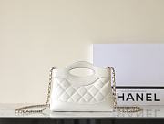Fortok Chanel Nano 31 Shopping Bag White 20x17.5x3.5cm - 4
