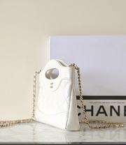 Fortok Chanel Nano 31 Shopping Bag White 20x17.5x3.5cm - 3