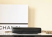 Fortok Chanel Nano 31 Shopping Bag Black 20x17.5x3.5cm - 6