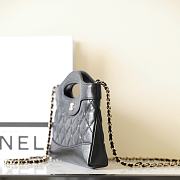 Fortok Chanel Nano 31 Shopping Bag Black 20x17.5x3.5cm - 4