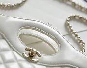 Fortok Chanel Mini 31 Shopping Bag White 22x24.5x5cm - 4