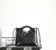 Fortok Chanel Mini 31 Shopping Bag Black 22x24.5x5cm - 1
