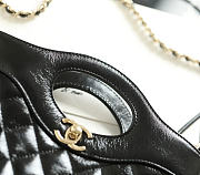 Fortok Chanel Mini 31 Shopping Bag Black 22x24.5x5cm - 5