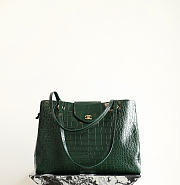 Fortok Chanel Tote Bag Crocodile-embossed Calfskin Black 36 x 46 20cm - 1