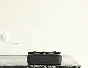 Fortok Chanel Shiny Caviar Mini Preppy Coco Shoulder Bag Black 11.5×17x5cm - 5