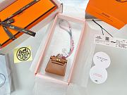 Fortok Hermès Kelly Twilly Bag Charm Brown  - 6