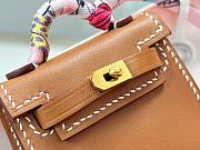Fortok Hermès Kelly Twilly Bag Charm Brown  - 5
