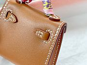 Fortok Hermès Kelly Twilly Bag Charm Brown  - 4