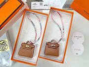 Fortok Hermès Kelly Twilly Bag Charm Brown  - 1