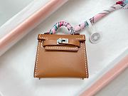 Fortok Hermès Kelly Twilly Bag Charm Brown  - 3