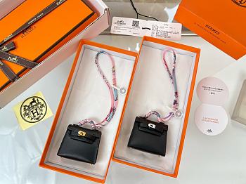 Fortok Hermès Kelly Twilly Bag Charm Black 