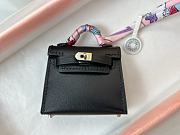 Fortok Hermès Kelly Twilly Bag Charm Black  - 6