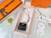 Fortok Hermès Kelly Twilly Bag Charm Black  - 5