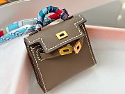 Fortok Hermès Kelly Twilly Bag Charm Etoupe - 3